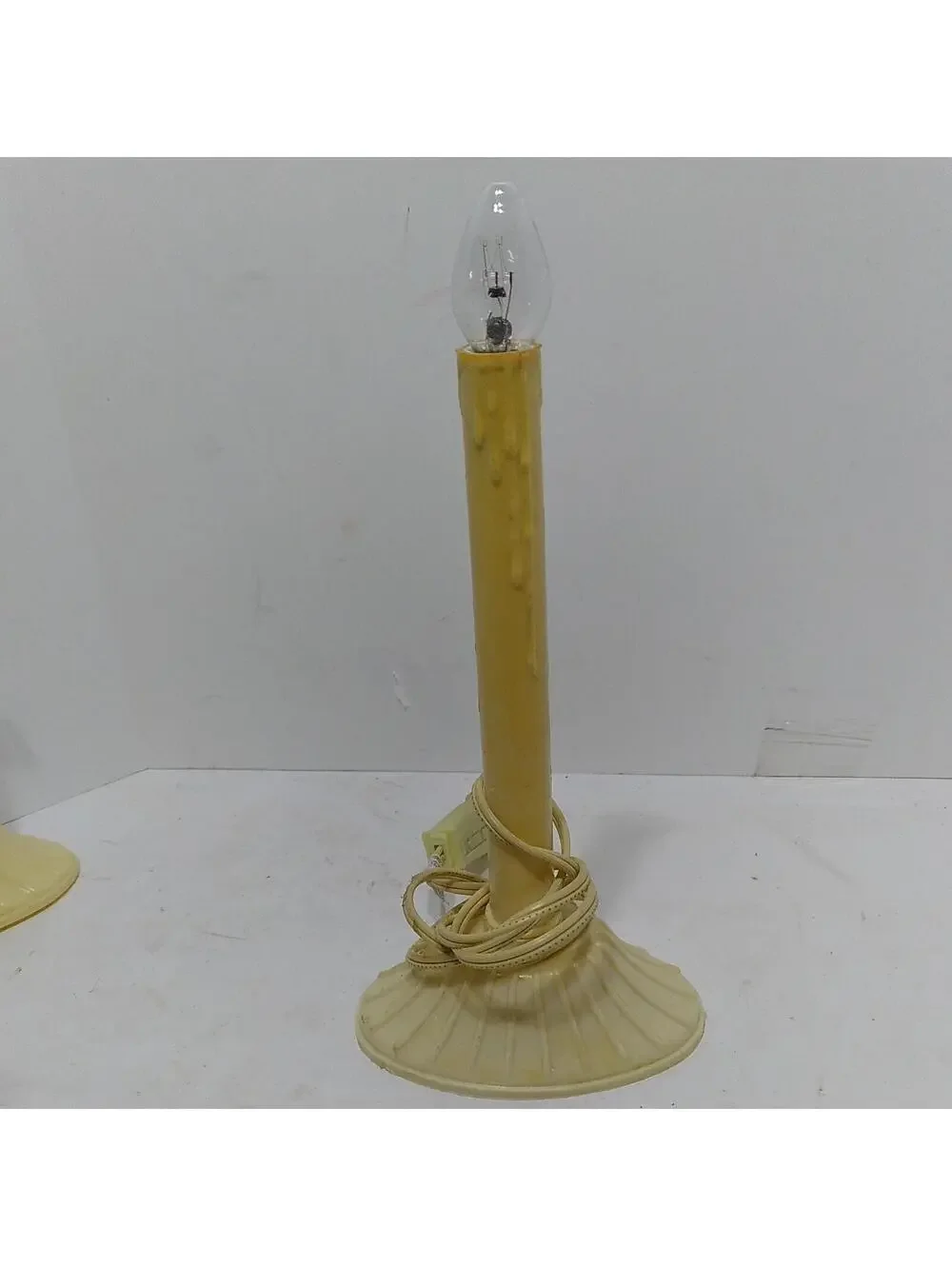 Vintage Christmas Window Single Plastic Wax Drip Candle Candolier Lot Of 7